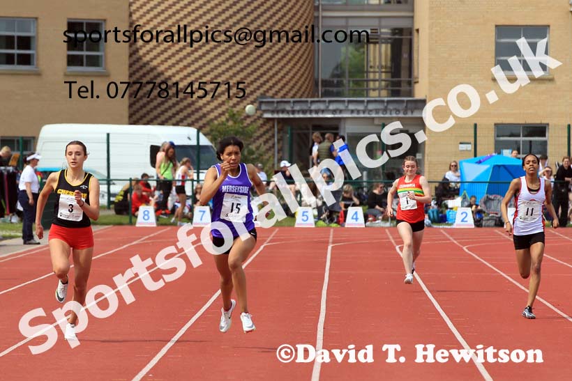 Womens Under-17s 300 metres, 2022 Northern Inter Counties U17s and U15s Track and Field, York, Thursday, June 2nd. Photo: David T. Hewitson/Sports for All Pics
